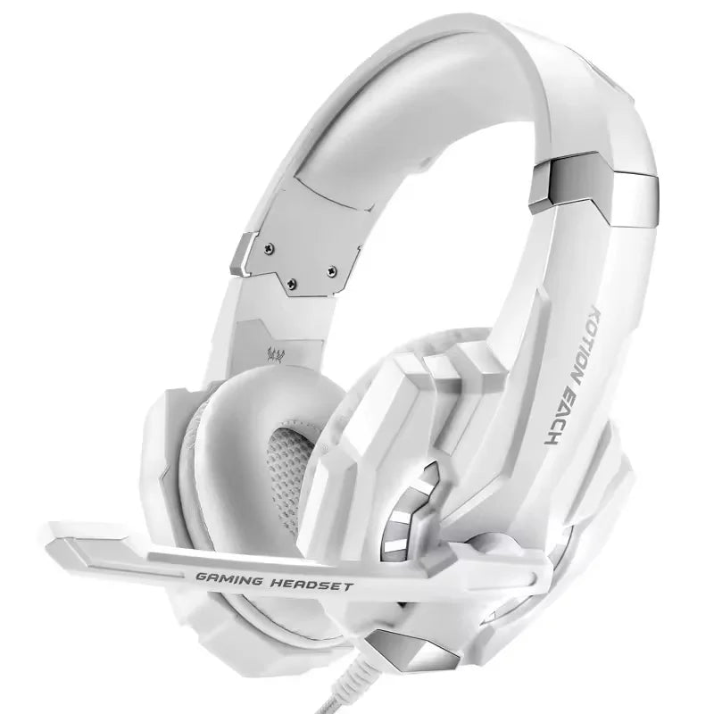 G9000 Gaming Headset Over-Ear Wired Headphones Adjustable Bass Stereo LED Light Earphone with Mic for Laptop Desktop PS5 Headset